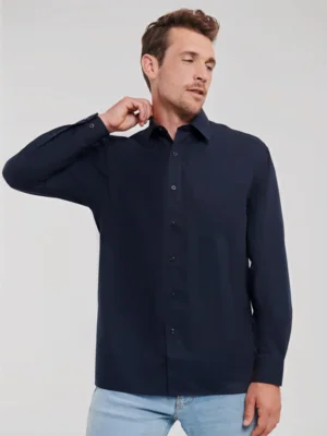 RUSSELL MEN'S LONG SLEEVE CLASSIC SHIRT - 934M