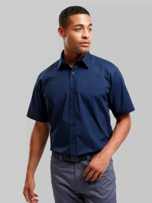 MEN'S SHORT SLEEVE POPLIN SHIRT - PR202
