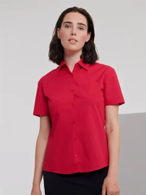 RUSSELL LADIE`S SHORT SLEEVE CLASSIC SHIRT 935F